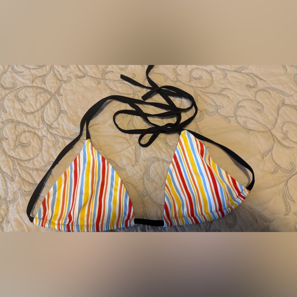 Lemlem Multicolor Striped Bikini Top